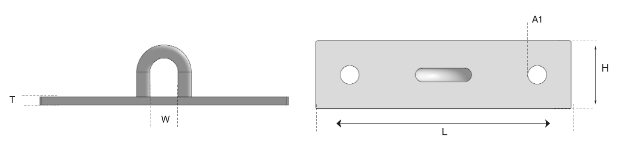 Stud Wall Bracket Stainless Steel